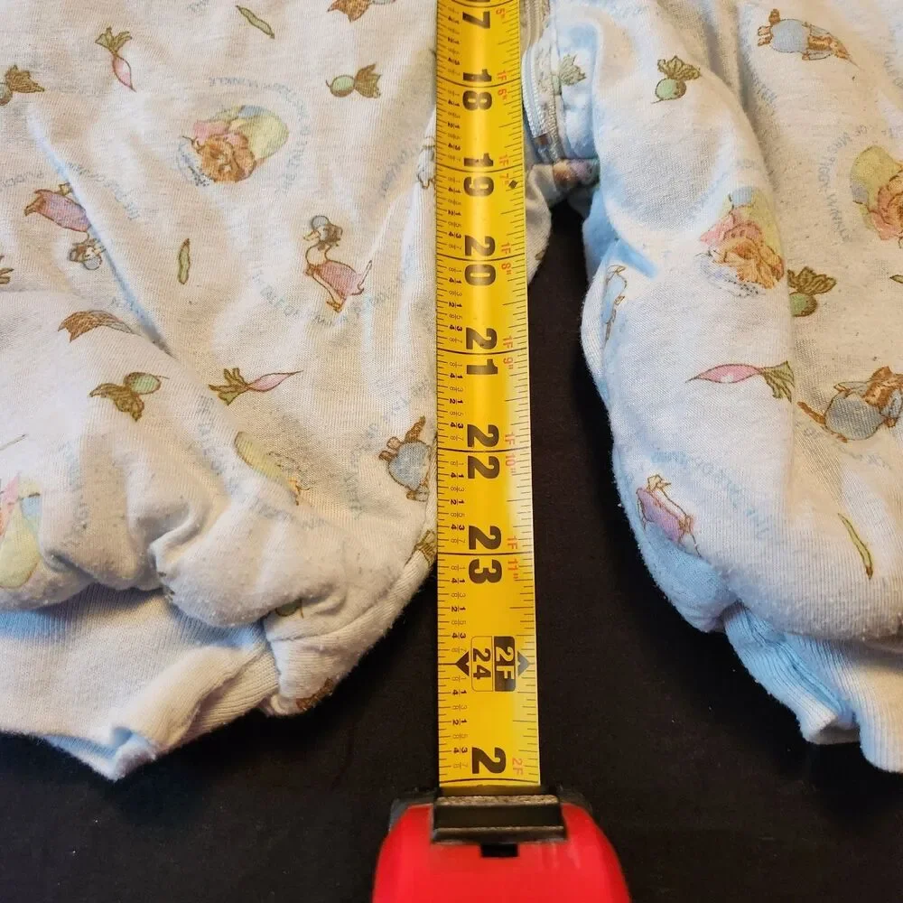 Vintage Peter Rabbit Reversible Infant Bunting Snowsuit - 0-6 mos Measurements